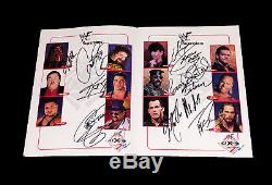 autograph wwe book vince undertaker guerrero benoit wwf signed rare hand