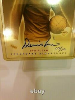 02 UD Manchester Man United Denis Law Legendary Hand Signed Autograph Auto 05/10