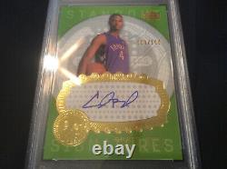 03 Ud Chris Bosh'raptors' Trl Dimensions'standout Sigs' #sta37 Psa 9