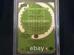 03 Ud Chris Bosh'raptors' Trl Dimensions'standout Sigs' #sta37 Psa 9