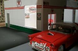 118 TEXACO 2 BAY STATION With AWNING, HAND MADE DIORAMA cbcustomtoys