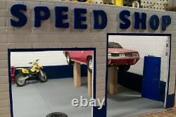 118 scale speed shop diorama. Must be assembled. Hand made cbcustomtoys