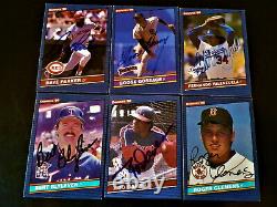 (127) 1986 Donruss Autographed Baseball Card Partial Set Lot HOF Signed Auto 80s