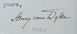 1920's Set of 7 Authors Hand Signed Autographs Rudyard Kipling, Henry Van Dyke
