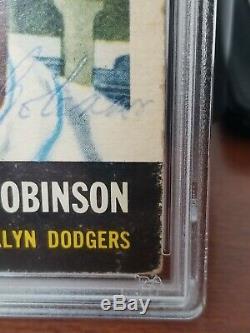 1953 Topps Jackie Robinson Autograph Extremely RARE hand signed