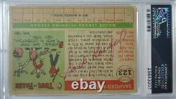1955 Topps Sandy Koufax Authentic Hand Signed Autograph Rookie Card #123 Psa/Dna