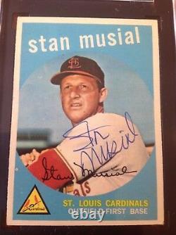 1959 Topps #150 STAN MUSIAL Autograph SGC Authentic Hand Signed NEAR MINT+