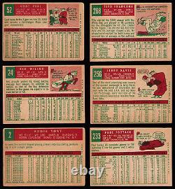 1959 Topps Detroit Tigers 12ct ALL SIGNED Mossi Foytack Lary Hoeft Harris Wilson