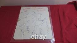 1960s DONCASTER ROVERS FC HAND SIGNED SHEET 19 AUTOGRAPHS