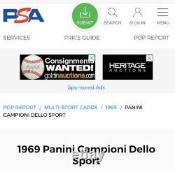 1969 Panini Mario Andretti Auto Rc 1/1 Psa/dna 9 Mint His Rarest (hand Signed)