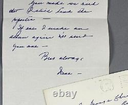 1977 Actress Irene DUNNE hand-written letter SIGNED to Hollywood columnist