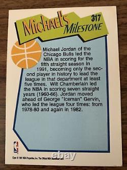 1991 NBA Hoops Milestones Michael Jordan Auto Hand Signed No COA Looks Legit