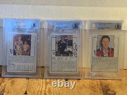 1992 Lime Rock LARRY BIRD. Hand Autographed Set. RARE. BAS Authenticated