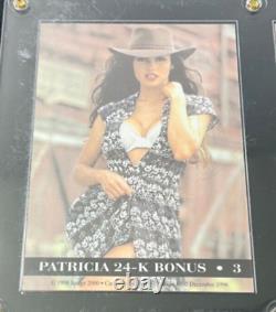 1996 Image 2000 Patricia Ford 3 Card display 24-k All hand Signed Autographs