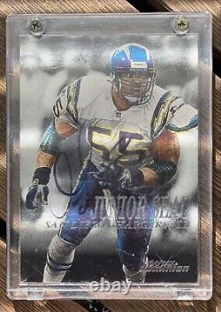 1999 Fleer Skybox Junior Seau Authentic Signed Card Chargers 55 #197