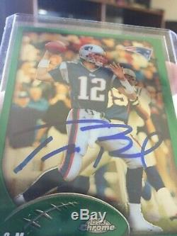 2002 Topps Chrome Tom Brady Hand Signed Autograph Auto Patriots Great Investment