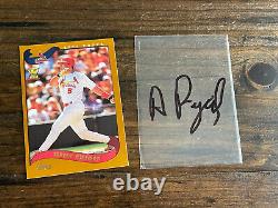 2002 Topps Rookie Cup Albert Pujols Hand Signed Autographed Penny Sleeve. #160