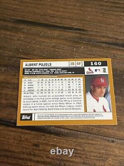 2002 Topps Rookie Cup Albert Pujols Hand Signed Autographed Penny Sleeve. #160