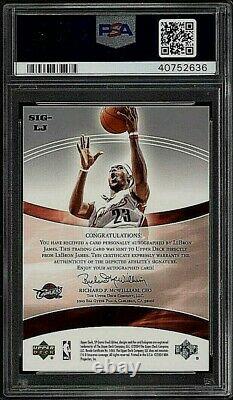 2004 SP Game Used Significance LeBron James AUTO 14/100 PSA 10 GEM MINT (POP3)