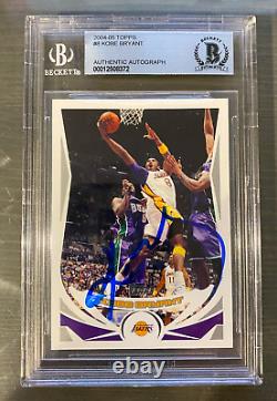 2004 Topps signed Kobe Bryant #8 BGS Authentic Autograph Hand signed by Kobe