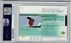 2005 Tiger Woods SP Authentic Sign of the Times Auto PSA 9 Mint