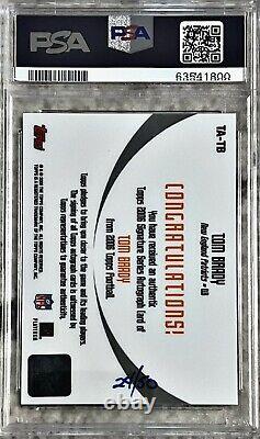 2006 Topps Signature Series Tom Brady Auto Hand Numbered /50 Psa Nm-mt 8 Pats