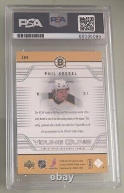 2006 Upper Deck Young Guns #204 Phil Kessel RC Rookie Signed PSA 10 AUTO