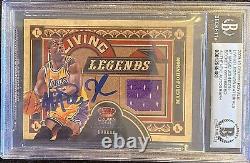 2009 Crown Royale Living Legends Magic Johnson #7-hand Signed-beckett Witnessed