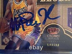 2009 Crown Royale Living Legends Magic Johnson #7-hand Signed-beckett Witnessed