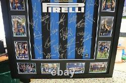 2010 Inter Milan Triple Champions Hand Signed & Framed Shirt/jersey + Coa