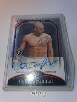 2011 Topps Finest UFC Dustin Poirier Rookie 1st Auto On Card Hand Signed RARE