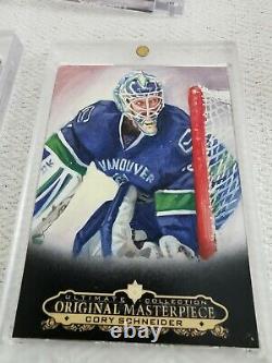 2012-13 UD Ultimate Original Masterpiece CORY SCHNEIDER 1 of 1 hand painted