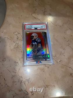 2012 Topps Finest TY Hilton Rookie Auto Red Refractor /15 PSA10 only 10 in world