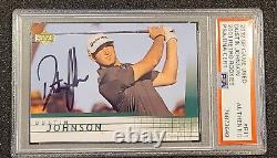 2012 Upper Deck SP GOLF Game USED AUTO DUSTIN JOHNSON PSA AUTHENTIC SUPER RARE