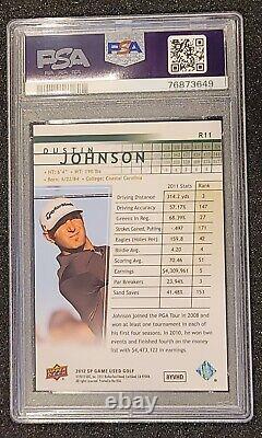 2012 Upper Deck SP GOLF Game USED AUTO DUSTIN JOHNSON PSA AUTHENTIC SUPER RARE