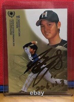 2013 Shohei Ohtani JAPANESE BBM RC Rookie Card Hand Signed Auto! REAL