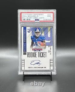 2014 Odell Beckham Jr Panini Contenders RC Auto Ball in left hand? PSA 9
