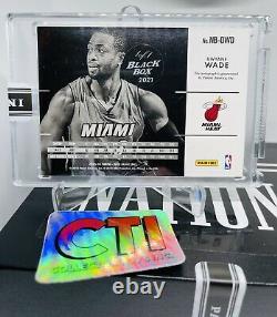 2015-16 Panini Noir Basketball Dwyane Wade On Card Auto 2021 Nscc Black Box 1/1