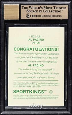 2015 Sportkings Al Pacino Bgs 9.5/10 Auto (any Given Sunday) Ultra Rare