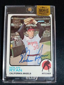 2015 Topps Archives Signature Edition Nolan Ryan Auto Signed 1973 2/4 HOF Angels