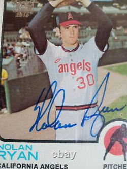2015 Topps Archives Signature Edition Nolan Ryan Auto Signed 1973 2/4 HOF Angels