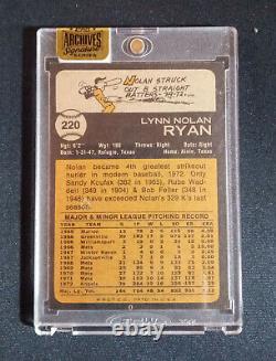 2015 Topps Archives Signature Edition Nolan Ryan Auto Signed 1973 2/4 HOF Angels