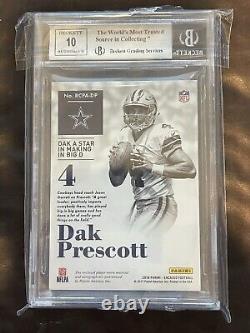 2016 Panini Encased Rookie Cap Patch Autographs #RCPA-DP Dak Prescott 65/75