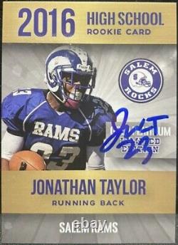 2016 Rookie Phenoms Auto Jonathan Taylor Autograph Signature Jsa Authenticated