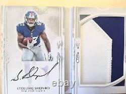 2016 STERLING SHEPHARD RC #75/99 Auto JSY 2CLR Playbook Booklet Hand Signed RPA