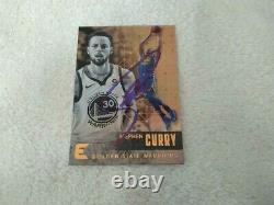 2017-18 PANINI STEPHEN CURRY Hand-Autographed GS WARRIORS Card withCOA HOT ITEM