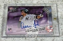 2017 Topps Now ROOKIE Autograph Card 654B AARON JUDGE Yankees 20/25 In Hand Auto