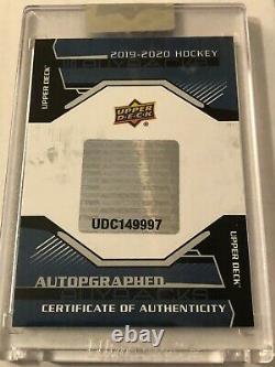 2019-20 Ud Upper Deck Buybacks Sidney Crosby Canvas Gold Ink Auto Hand Num. 1/1