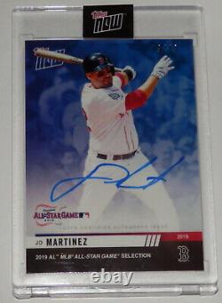 2019 Jd Martinez Signed Mlb All Star Game Selection Topps Now #19/49 Card #al-2a