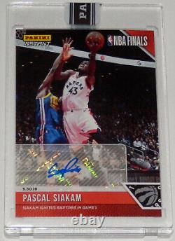 2019 Pascal Siakam Signed Ignites Raptors Game 1 Nba Finals Panini Instant Card